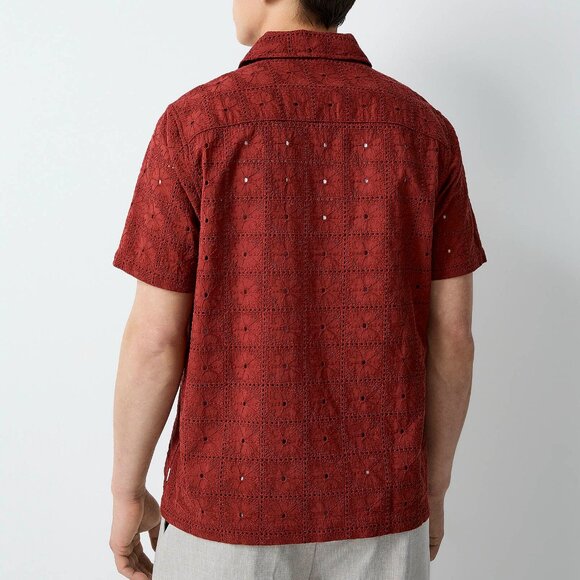 BNWT SS25 LES DEUX HECTOR ANGLAISE SS SHIRT S - Picture 13 of 13